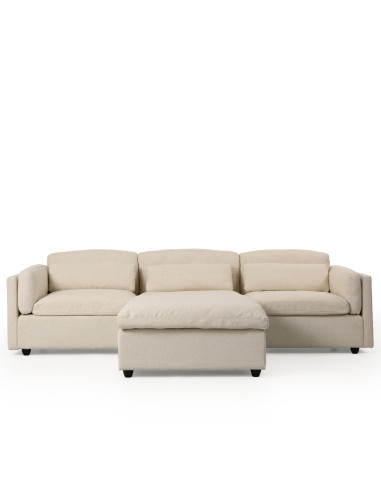 Sofá Seccional Nino Blanco - Diseño Contemporáneo y Funcional