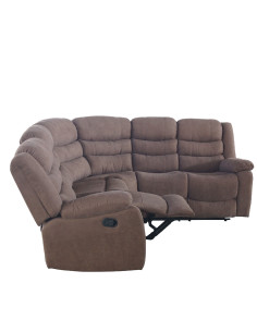 Sofá seccional reclinable Austin café 2