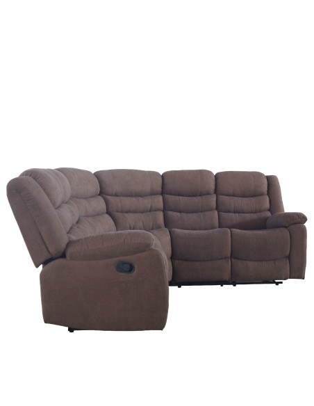 Sofá seccional reclinable Austin café