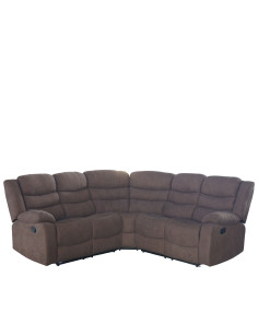 Sofá seccional reclinable Austin café