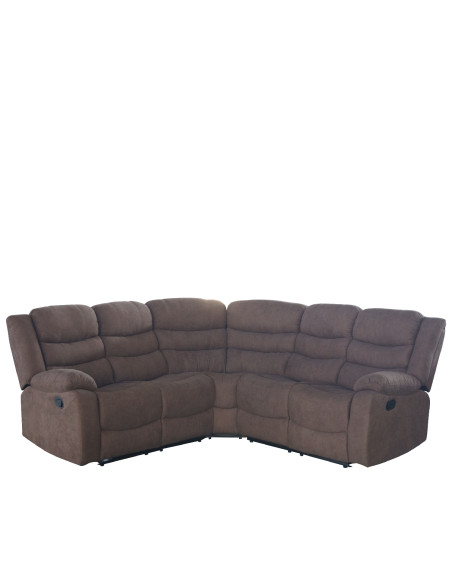 Sofá seccional reclinable Austin café
