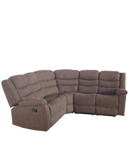 Sofá seccional reclinable Austin café