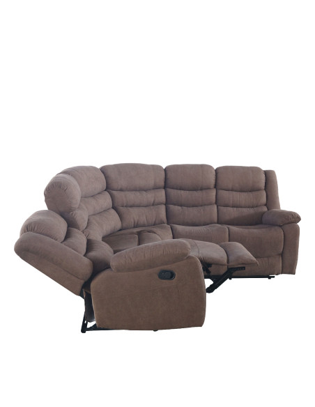 Sofá seccional reclinable Austin café