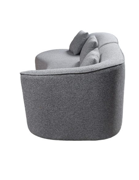 Sofá seccional Reims gris oscuro