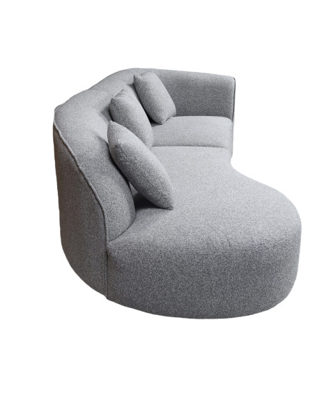 Sofá seccional Reims gris oscuro