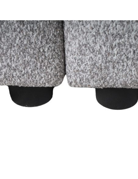 Sofá seccional Reims gris oscuro