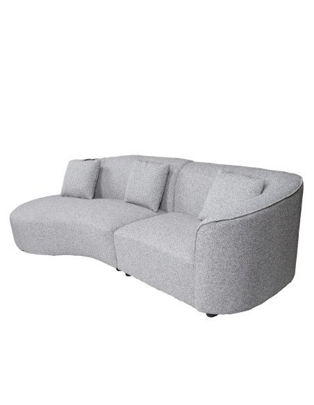 Sofá seccional Reims gris oscuro