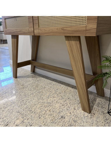 Arrimo Trama Living 110x33x80 cm Ratán Armado - Muebles Living