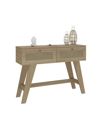 Arrimo Trama Living 110x33x80 cm Ratán Armado - Muebles Living