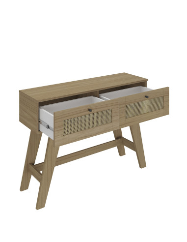 Arrimo Trama Living 110x33x80 cm Ratán Armado - Muebles Living