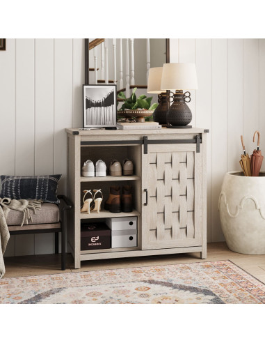 Arrimo Vinh Gris - Mueble Multifuncional de Diseño Moderno