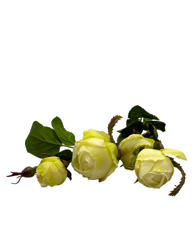 Flor Rosa Artificial 61cm - Decoración Natural y Vibrante