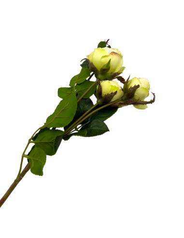 Flor Rosa Artificial 61cm - Decoración Natural y Vibrante