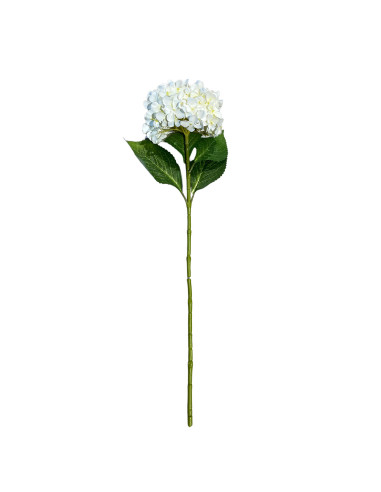 Flor Hortensia Artificial Blanco 67cm - Decoración Natural