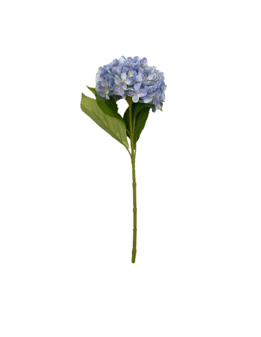 Flor Hortensia Artificial Celeste 67cm - Decoración Natural