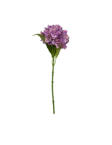 Flor Hortensia Artificial Morada 65cm - Decoración Natural