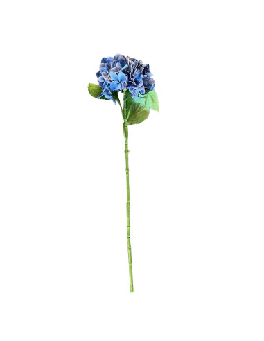 Flor Hortensia Artificial Azul 65cm - Decoración Realista