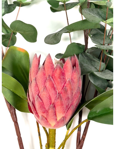 Flor Protea Artificial M Rosada - Decoración de Interiores