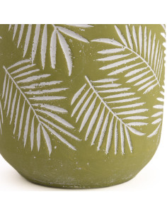 Compra Macetero cerámica 12.5cm cemento hojas blancas en DKO Home. Diseño decorativo, moderno y funcional para tu hogar. ¡Envío 2