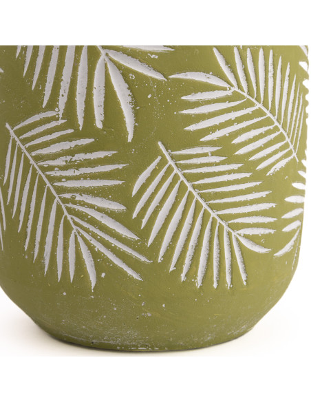 Compra Macetero cerámica 12.5cm cemento hojas blancas en DKO Home. Diseño decorativo, moderno y funcional para tu hogar. ¡Envío