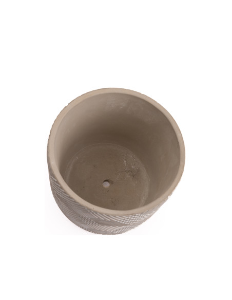 Compra Macetero cerámica 15cm lineas blancas en DKO Home. Diseño decorativo, moderno y funcional para tu hogar. ¡Envío rápido di