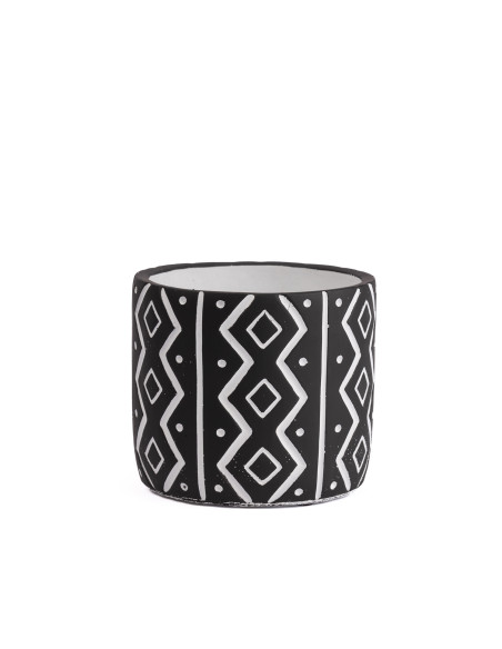 Compra Macetero cerámica 11cm cemento étnico BN en DKO Home. Diseño decorativo, moderno y funcional para tu hogar. ¡Envío rápido