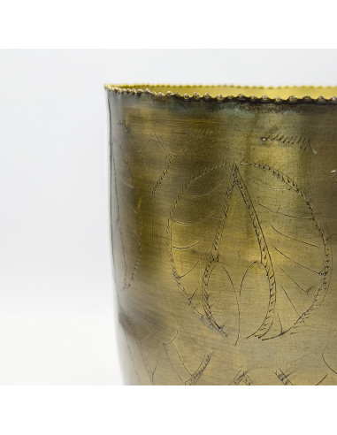 Macetero Dorado 25cm - Decoración Elegante para el Hogar