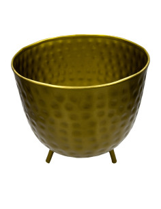 Compra Macetero dorado pedestal 25x25x27cm en DKO Home. Diseño decorativo, moderno y funcional para tu hogar. ¡Envío rápido disp