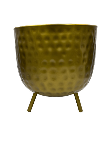 Compra Macetero dorado pedestal 25x25x27cm en DKO Home. Diseño decorativo, moderno y funcional para tu hogar. ¡Envío rápido disp