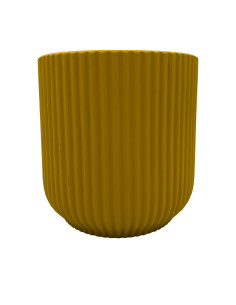 Compra Macetero cerámica 14cm ranurado mostaza en DKO Home. Diseño decorativo, moderno y funcional para tu hogar. ¡Envío rápido