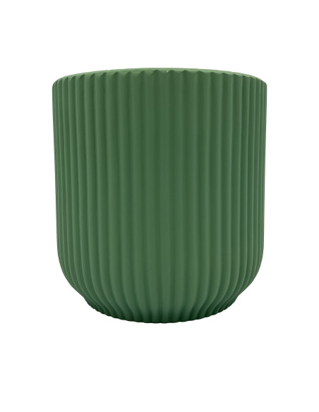 Compra Macetero cerámica 14cm ranurado menta en DKO Home. Diseño decorativo, moderno y funcional para tu hogar. ¡Envío rápido di