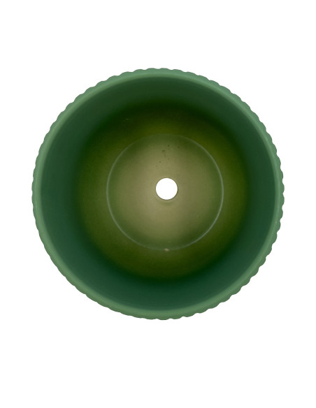 Compra Macetero cerámica 14cm ranurado menta en DKO Home. Diseño decorativo, moderno y funcional para tu hogar. ¡Envío rápido di