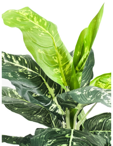 Planta Artificial Nieve Tropical 55cm - Decoración Natural