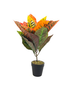 Compra Planta artificial Crotón variegado 35cm en DKO Home. Diseño decorativo, moderno y funcional para tu hogar. ¡Envío rápido