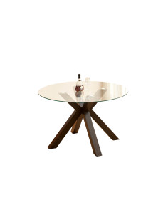 Mesa comedor redonda 4 puestos Coria