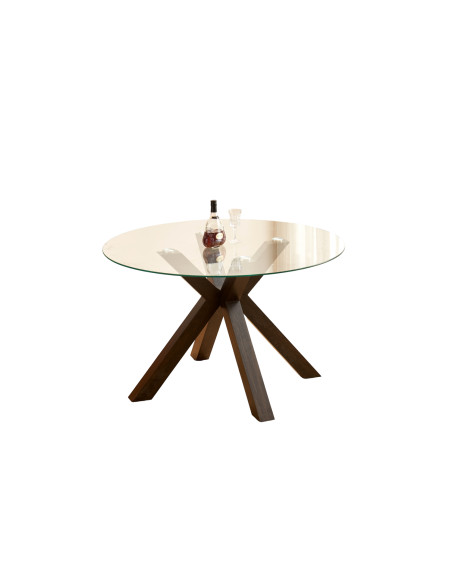 Mesa comedor redonda 4 puestos Coria