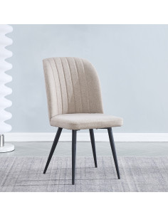 Silla comedor Alice beige 2