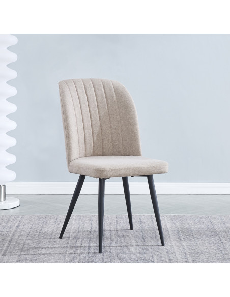 Silla comedor Alice beige
