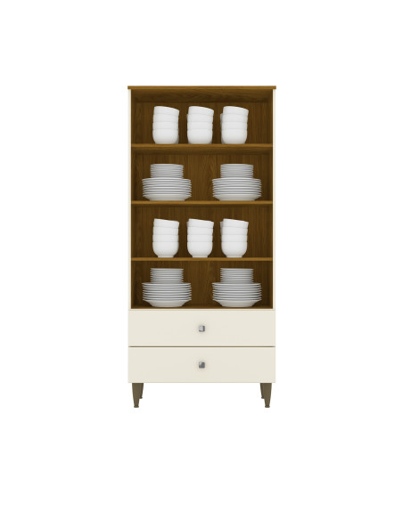 Vitrina 2 cajones 2 puertas Pia