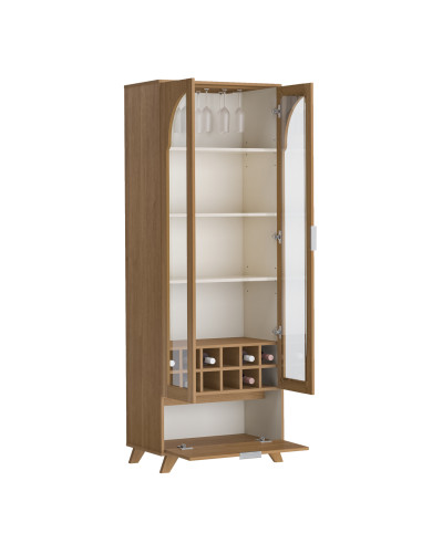 Vitrina 3 Puertas Murano - Mueble de Comedor con Vidrio Templado