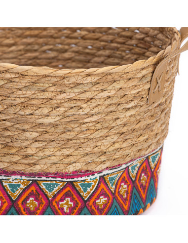 Canasto Bosten Junco/Lino L 30x20 cm - Decoración Hogar
