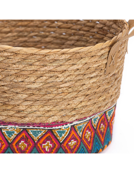 Canasto Bosten junco/lino L