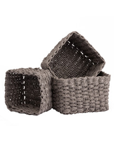 Canastos cuadrados colores set de 3