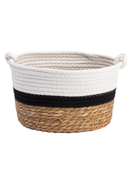Canasto Manas junco/algodón M