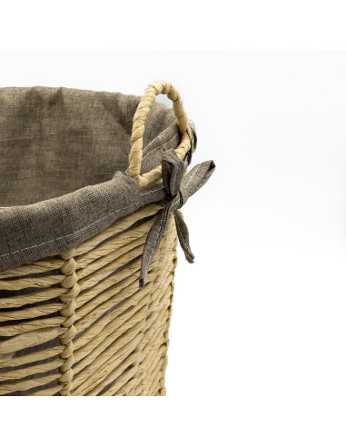 Canasto Nogal Natural M - Decoración y Organización Hogar
