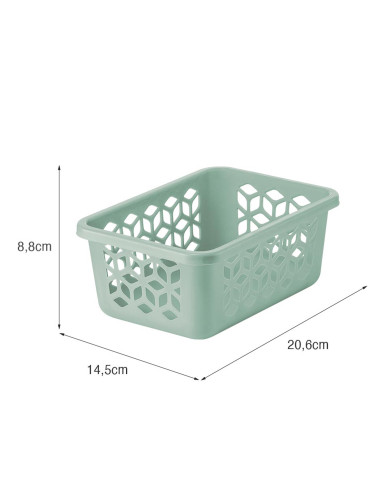 Canasto Organizador Verde 1.5L - Mantén todo en orden
