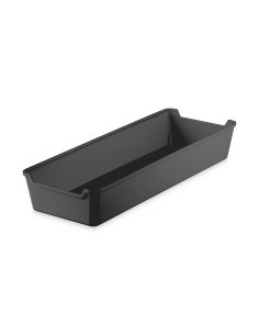 Caja organizadora plástico negro 34,5x12,5x5,5cm