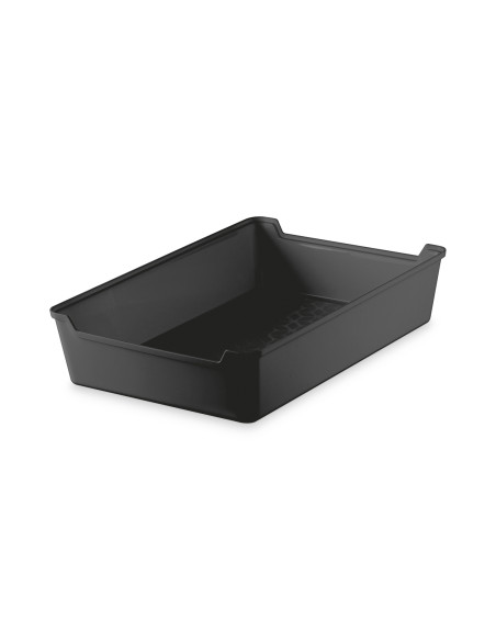 Caja organizadora plástico negro 26x17x5,5cm
