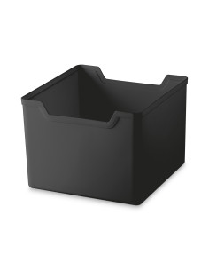 Caja organizadora plástico negro 20x20x15cm