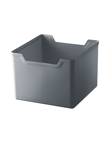 Caja organizadora plástico gris 20x20x15cm